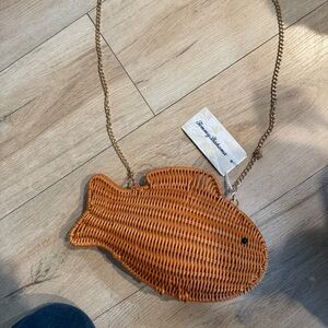 Tommy Bahama Woven Fish Crossbody Bag
